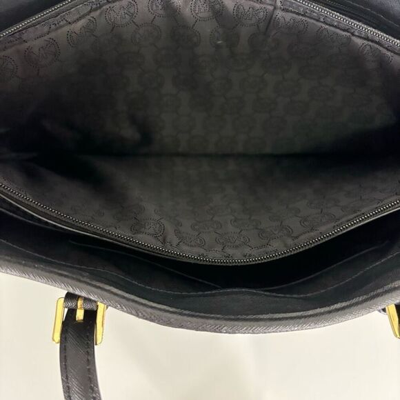 Michael Kors Black Large Leather Tote Bag - Picture 9 of 9